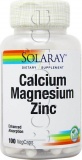 Фото Комплекс Solaray Calcium Magnesium Zinc 100 капсул (SOR04560)