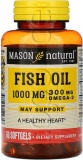 Фото Рыбий жир Mason Natural Omega-3 Fish Oil 60 гелевых капсул (MAV12235)