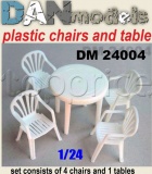 Фото Набор DAN models Пластиковые стулья и стол (DAN24004)