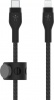 Фото товара Кабель USB Type C -> Lightning Belkin Braided Silicone 1м Black (CAA011BT1MBK)