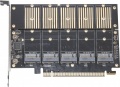 Фото Контроллер PCI-E Frime JMB585 5xM.2 B Key (ECF-PCIEtoSSD010)