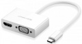 Фото Адаптер USB Type C -> HDMI/VGA UGREEN MM123 White (30843)