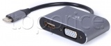 Фото Адаптер USB Type C -> HDMI/VGA 4К Cablexpert (A-USB3C-HDMIVGA-01)