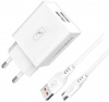 Фото товара Сетевое З/У SkyDolphin SC30V 2.1A 2USB White + кабель micro-USB (MZP-000114)