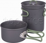 Фото Набор посуды Bo-Camp Explorer 2 Pieces Hard Anodized Anthracite/Green (2200240)