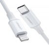 Фото товара Кабель USB Type-C -> Lightning UGREEN US171 1.5 м White (60748)