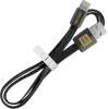 Фото товара Кабель USB -> Lightning Luxe Cube Flat 1 м Black (2231252964019)