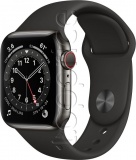 Фото Смарт-часы Apple Watch Series 6 40mm GPS + Cellular Graphite Stainless Steel/Black Sport (M02Y3)