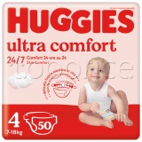 Фото Подгузники для мальчиков Huggies Ultra Comfort 4 Jumbo 50 шт. (5029053567587)