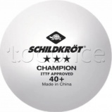 Фото Шарики для настольного тенниса Donic-Schildkrot Champion 40+ 3* 1 шт. White (608542)