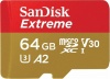 Фото товара Карта памяти micro SDXC 64GB SanDisk Extreme V30 (SDSQXAH-064G-GN6MN)