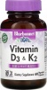Фото товара Комплекс Bluebonnet Nutrition Витамин D3 и K2 60 вегетарианских капсул (BLB0654)