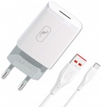 Фото Сетевое З/У SkyDolphin SC06T 2.4A White + кабель USB Type-C (MZP-000179)