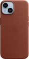 Фото Чехол для iPhone 14 Apple Leather Case with MagSafe Umber (MPP73ZM/A)
