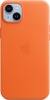 Фото товара Чехол для iPhone 14 Plus Apple Leather Case with MagSafe Orange (MPPF3ZE/A)