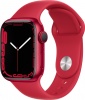 Фото товара Смарт-часы Apple Watch Series 7 41mm GPS Product Red Aluminium/Red Sport Band (MKN23)