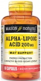 Фото Альфа-липоевая кислота Mason Natural 200 мг 60 капсул (MAV16245)