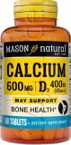 Фото Комплекс Mason Natural Кальций 600 мг и Витамин D3 60 таблеток (MAV08895)