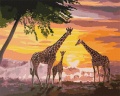 Фото Рисование по номерам Идейка Семья жирафов (KHO4353)