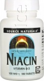 Фото Ниацин (В3) Source Naturals 100 мг 100 таб (SN0501)