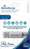 Фото USB Type-C/USB флеш накопитель 64GB MediaRange (MR937)