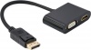 Фото товара Адаптер DisplayPort -> HDMI/VGA Cablexpert (A-DPM-HDMIFVGAF-01)