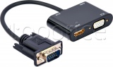 Фото Адаптер VGA + jack 3.5mm -> HDMI/VGA Cablexpert (A-VGA-HDMI-02)