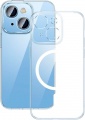 Фото Чехол для iPhone 14 Plus Baseus Crystal Series Magnetic Glass Case Transparent (ARJC010002)