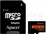 Фото Карта памяти micro SDXC 512GB Apacer UHS-I/U3 Class 10 + adapter (AP512GMCSX10U8-R)