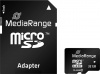 Фото товара Карта памяти micro SDHC 32GB MediaRange Class 10 + adapter (MR959)