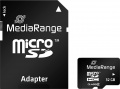 Фото Карта памяти micro SDHC 32GB MediaRange Class 10 + adapter (MR959)