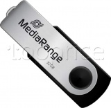 Фото USB флеш накопитель 32GB MediaRange Black/Silver (MR911)