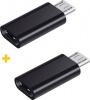 Фото товара Переходник Type C -> micro-USB XoKo Black 2 шт. (XK-AC020-BK2)