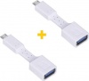 Фото товара Адаптер OTG USB2.0 -> micro-USB XoKo AC-110 White 2 шт. (XK-AC110-WH2)