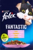 Фото товара Корм для котов Felix Fantastic с форелью и зелеными бобами в желе 85 г (7613039841617)