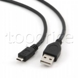Фото Кабель USB2.0 AM -> micro-USB Cablexpert 0.3 м (CCP-mUSB2-AMBM-0.3M)