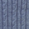 Фото товара Плед Прованс Soft косы Синий меланж 90x130 см (11681)