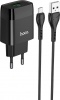Фото товара Сетевое З/У Hoco C72Q Glorious QC3.0 Black + кабель micro-USB (6931474732521)