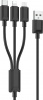 Фото товара Кабель USB -> Lightning/microUSB/Type-C 3in1 Hoco X74 PVC 1 м Black (6931474767363)