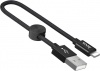 Фото товара Кабель USB -> Lightning Hoco X35 Nylon 0.25 м Black (6931474707413)
