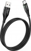 Фото товара Кабель USB -> Type C Hoco U93 Nylon 1.2 м Black (6931474732170)