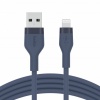 Фото товара Кабель USB -> Lightning Belkin Silicone 1м Blue (CAA008BT1MBL)