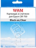 Фото Картридж WWM для Epson LW-700 24mm х 8m Black-on-Clear (WWM-ST24K)