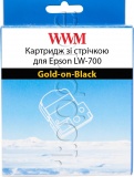 Фото Картридж WWM для Epson LW-700 24mm х 8m Gold-on-Black (WWM-SC24KZ)