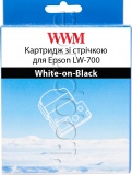 Фото Картридж WWM для Epson LW-700 24mm х 8m White-on-Black (WWM-SD24K)