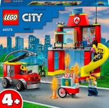 Фото Конструктор LEGO City Пожарное депо и пожарная машина (60375)