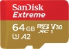 Фото товара Карта памяти micro SDXC 64GB SanDisk Extreme V30 (SDSQXAH-064G-GN6MA)