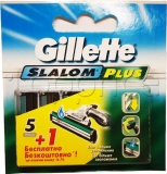 Фото Кассета для бритвы Gillette Slalom Plus 5+1 шт. (3014260286552)