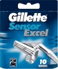 Фото товара Кассета для бритвы Gillette Sensor Excel 10 шт. (3014260216665)