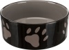 Фото товара Миска для собак Trixie керамическая 1.4л/20 см коричневый/крем/следы лап (24533)